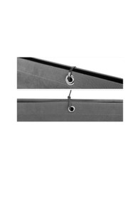 Resim Balkon Demiri Perdesi Korkuluk Perdesi Antrasit 