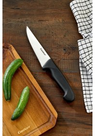 Resim Cooker 27 Cm Paslanmaz Çelik Kasap Bıçağı Siyah Ckr4597 