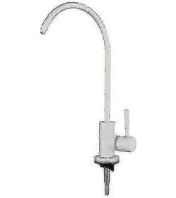 Resim Lavabo İçin Su Filtreli Musluk - Ro Sistemli Paslanmaz Çelik Musluk Beyaz 