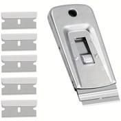 Resim 6'lı Set, Çok Amaçlı Kazıyıcı, Boya Kazıyıcı, Yağ Lekesi Temizleyici, Mutfak Temizleme Aleti, Seramik Ocaklar İçin Uygun, Okul Kullanımı, Daire İçin Temel Temizlik Malzemeleri 