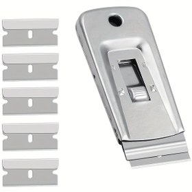 Resim 6'lı Set, Çok Amaçlı Kazıyıcı, Boya Kazıyıcı, Yağ Lekesi Temizleyici, Mutfak Temizleme Aleti, Seramik Ocaklar İçin Uygun, Okul Kullanımı, Daire İçin Temel Temizlik Malzemeleri 