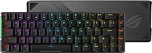 Resim ASUS ROG Falchion NX%65 Kablosuz RGB Oyun Mekanik Klavyesi | ROG NX Kırmızı Doğrusal Anahtarlar, PBT Doubleshot Tuşlar, Kablolu / 2.4G Hz, Dokunmatik Panel, Klavye Kapağı Kılıfı, Makro Destek, Siyah 