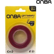 Resim Onba Bant 18 mm x 2 yrd Çift Taraflı Montaj Bandı 