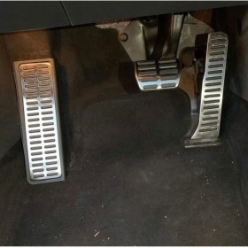 Resim Seat Krom Pedal Seti Otomatik Jetta Mk5 Golf 5-6 Scirocco Leon Mk2 İçin Şık Tasarım 
