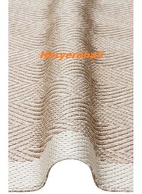 Resim Mono Mno 02 Beıge Hav Toz Vermez Kaymaz Tabanlı Şık Kilim 