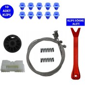 Resim Cam Kriko Tamir Seti Sol Arka Renault Clio 3 2005-2011 8200291151 