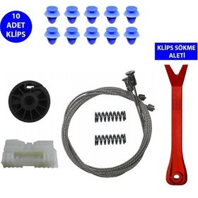 Resim Cam Kriko Tamir Seti Sol Arka Renault Clio 3 2005-2011 8200291151 