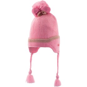 Resim Kitti Kız Çocuk 1-4 Yaş Kulaklı Bere - Pudra / 1-4 Yaş 