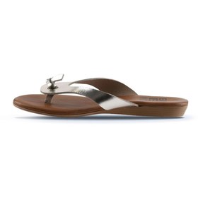 Resim Bueno Shoes Bej Parlak Deri Kadın Parmak Arası Terlik 01wu7446 