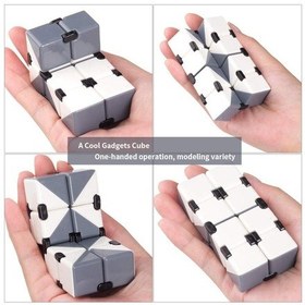 Resim Renkli İnfinity Cube Sonsuzluk Küpü Sihirli Küp Fidget Stres Küpü Stres Giderici Oyuncak 1 Adet 