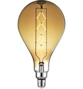 Resim Horoz 001-049-0008 Toledo Büyük Led Rustik Ampul Amber 8w 