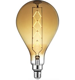 Resim Horoz 001-049-0008 Toledo Büyük Led Rustik Ampul Amber 8w 