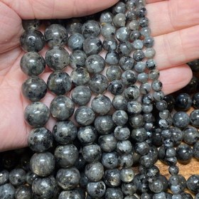 Resim 1 İp (15") Doğal Siyah Labradorit Taş Boncuklar - 4mm-12mm Yuvarlak Renk Oyunu Boncuklar Takı Yapımı, El Sanatları, Ayakkabı ve Çizme Süsleri için - Yüksek Kaliteli Cilalı Boncuklar DIY Aksesuarlar, Takı Yapımı Arayüz Boncuklar, Parlak Taş Yüzeyli Büyüleyici Boncuklar 