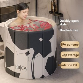 Resim Erişkinler için Katlanabilir Banyo Küveti, Tam Vücut Banyosu, Banyo Küveti, Erişkinler için Banyo Küveti, Banyo Küveti, Büyük Banyo Küveti 