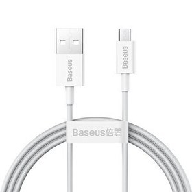 Resim Baseus Superior Series Micro USB Şarj Kablosu 2A - 1M Beyaz 