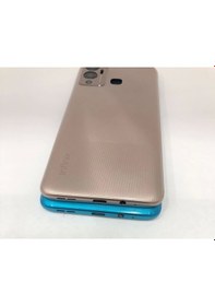 Resim Infinix Hot 12 Play Kasa Arka Kapak Pil Kapağı Siyah Siyah 