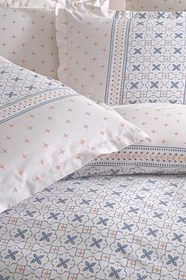 Resim Puffy Roan Çift Kişilik Ranforce Nevresim Takımı - Indigo 200 x 220 