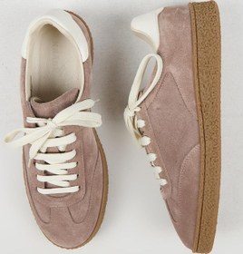 Resim Krahe Palminteri 2 Erkek Hakiki Deri Bağcıklı Vizon -Ekru Sneakers 