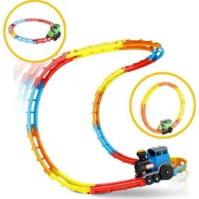 Resim Limon Oyuncak Kutulu Pilli Takla Atan Tren Seti D9081 