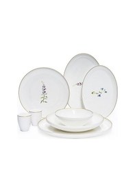 Resim Maxx Doria Rosa Wave Flower 6 Kişilik 29 Parça Yemek Takımı Pa2062 Beyaz 