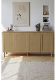 Resim Baru 4 Kapaklı Konsol Kahverengi - Ceviz 