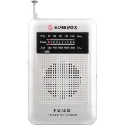 Resim Gümüş Renk Cep Tipi Analog Fm Radyo Versiyon R115, Gri Renk 