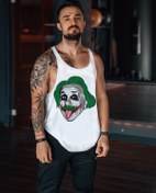 Resim Freeyez Albert Einstein Joker Gym Fitness Tank Top Sporcu Atleti 