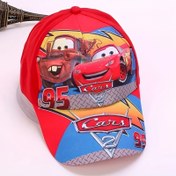 Resim Disney Arabalar Erkekler için Nakışlı Beyzbol Şapkası Lightning McQueen - Kırmızı ve Mavi Tasarımlı Yumuşak Polyester Güneş Şapka, Numara 95, Yay Grafikleri & Nefes Alabilir Uyum Dış Aktiviteler İçin, Disney Araç Aksesuarları 