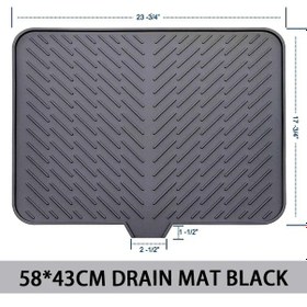 Resim Çoklu Kullanım İçin Silikon Bulaşık Kurutma Matı Hijyenik 