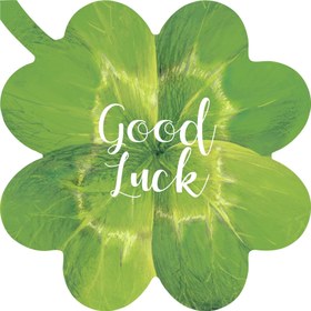 Resim İyi Şanslar Yazılı Yonca Şekilli Peçete 