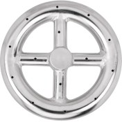 Resim Blueleskyy Doğal Gaz ve Propan Ateş Çukuru Için 6 Inç Yuvarlak Ateş Çukuru Brülör Halkası Iç ve Dış Mekanlar Için Ateş Çukuru Brülörü (Yurt Dışından) 