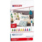Resim Edding Kumaş Boyama Kalemi 10 Lu Kutu Fun E-4600 