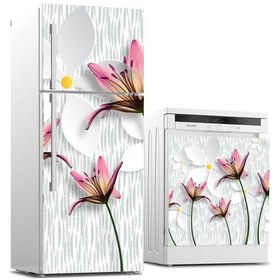 Resim Buzdolabı Ve Bulaşık Makinası Beyaz Eşya Sticker Kaplama 3D Manol 