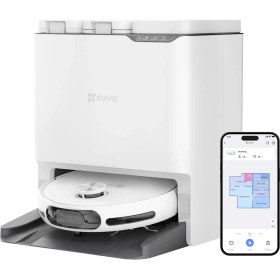 Resim EZVIZ RS20 Max Robot Süpürge, Hepsibirarada, Kendi Kendine Temizleme, 13000PA, Kameralı Devriye, Iki 