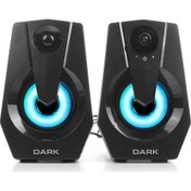 Resim Dark DK-AC-SP110 1+1 Multimedia USB Speaker RGB Dark DK-AC-SP110 1+1 Multimedia USB Speaker RGB