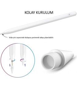 Resim Fuchsia FSKL05 Stylus Yedek Uç Palm Rejection Eğimle Çizgi Kalınlığı Değişen Yedek Kalem Ucu Pen Spare Tip 
