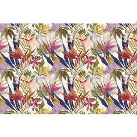 Resim Renkli Tropikal Yapraklar Duvar Kağıdı (361160863) 