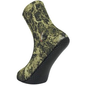 Resim Free-Sub 3mm Opencell Expert Green Kamuflaj Tabanlı Dalış Çorabı - 2XL 