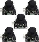 Resim SING F LTD 5 adet çift eksenli düğme JoystickGame Joystick kontrol çubuğu sensörü Joystick elektronik yapı taşları ile uyumlu A/rduino PS2 ile uyumlu 