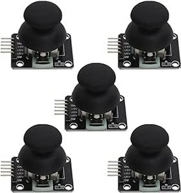 Resim SING F LTD 5 adet çift eksenli düğme JoystickGame Joystick kontrol çubuğu sensörü Joystick elektronik yapı taşları ile uyumlu A/rduino PS2 ile uyumlu 