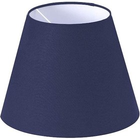 Resim Konik Abajur Başlığı Lacivert Kumaş Çap 35 Cm A852 Lacivert 
