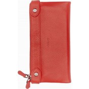 Resim Damy Hakiki Deri Kadın Cüzdan - Portföy 8215 - Kırmızı 