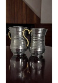 Resim 6 Lı Krom Ayran Bardağı, Büyük Boy, Bakır Görünümlü Bardak, Krom 