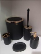 Resim Akkoyunlu home 5 Parça Banyo Seti Gold 