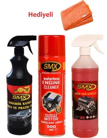 Resim Smx Seramik Katkılı Cila / Susuz Motor Temizleme/ Ağır Yağ Sökücü 