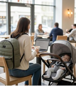 Resim Babymol Selimiye Anne Bebek Bakım Çantası - Yeşil - Yeşil / Standart 