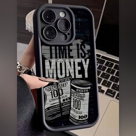 Resim Zaman Para Uygulanabilir 7/8 artı Tam Anti-düşme Yumuşak Kabuk Basit ve Gelişmiş Hava Yastığı Uygulanabilir iPhone14promax Apple 13 Mobil Telefon Kılıfı Çift xsmax Yeni 12pro Anti-düşme xr Mat 11 Erkek ve Kadın Modelleri 13 Tam Paket 15PRO Yumuşak Kabuk 15 Koruyucu Kılıf 