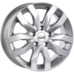 Resim CMS-986-01 6.5x16"-5x120 ET52 67.2 Racing Silver Jant (4 Adet) 