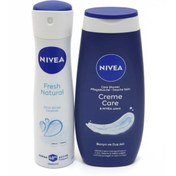 Resim NIVEA Creme Care Banyo ve Duş Jeli+Fresh Natural Deodorant 