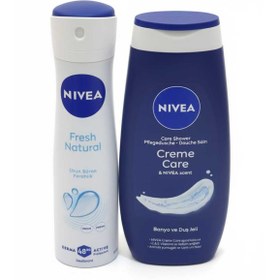 Resim NIVEA Creme Care Banyo ve Duş Jeli+Fresh Natural Deodorant 